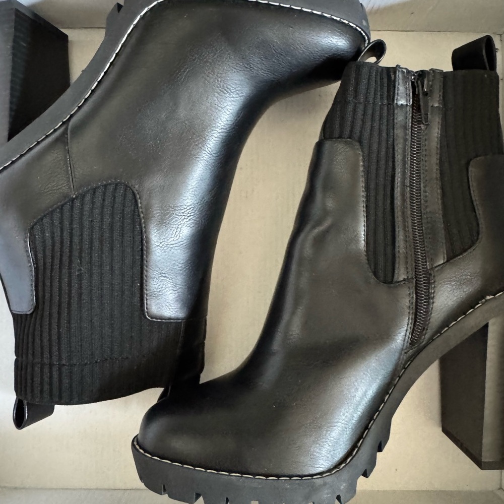 BCBGeneration Black Heeled Ankle Boots